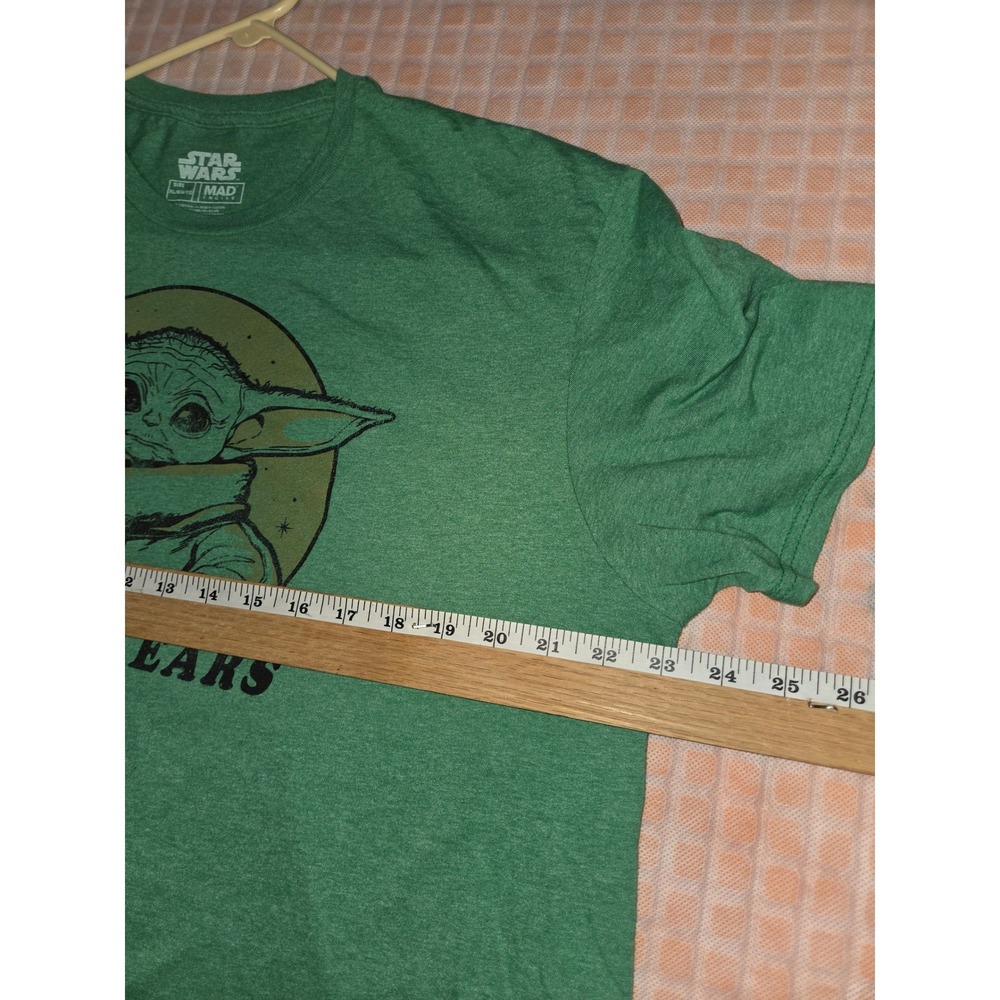 Star Wars Mad Engine Grogu Baby Yoda T-Shirt Mens XL Green I'm All Ears Sci-Fi